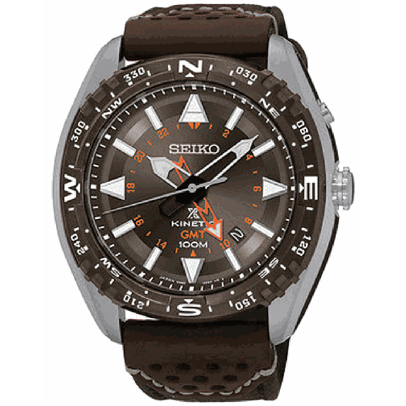 Seiko Prospex GMT Brown Dial Mens Watch SUN061
