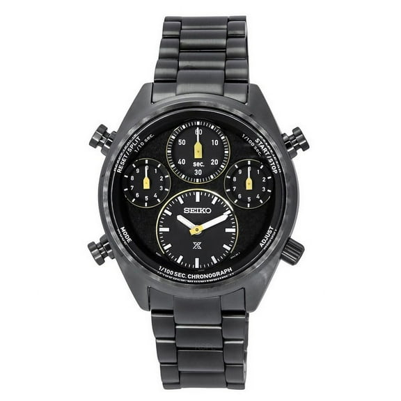 Seiko Prospex Speedtimer Limited Edition Chronograph Stainless Steel Black Dial Solar SFJ007P1 100M Men's Watch