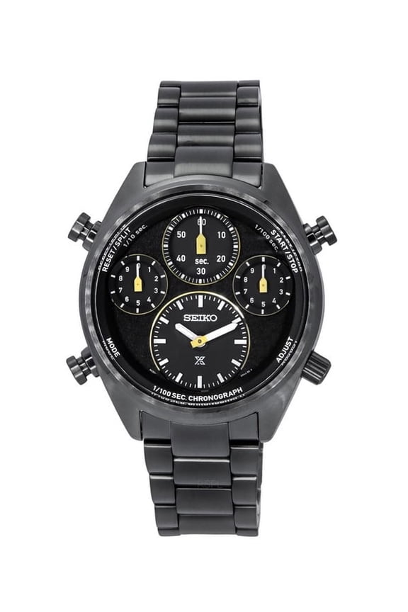 Prospex Speedtimer Limited Edition Chronograph Stainless Steel Black Dial Solar SFJ007P1 100M Men's Watch