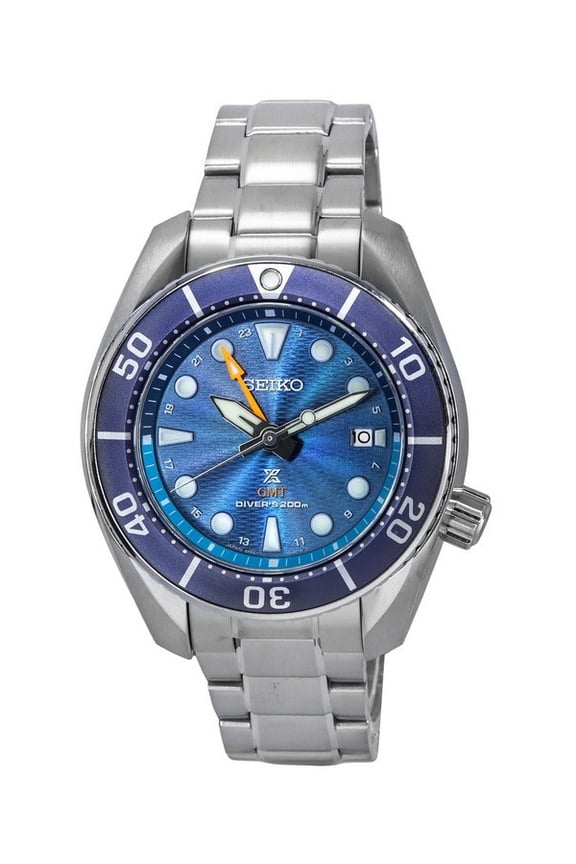 Prospex Sea Aqua Sumo GMT Blue Dial Solar Diver's SFK001J1 200M Men's Watch
