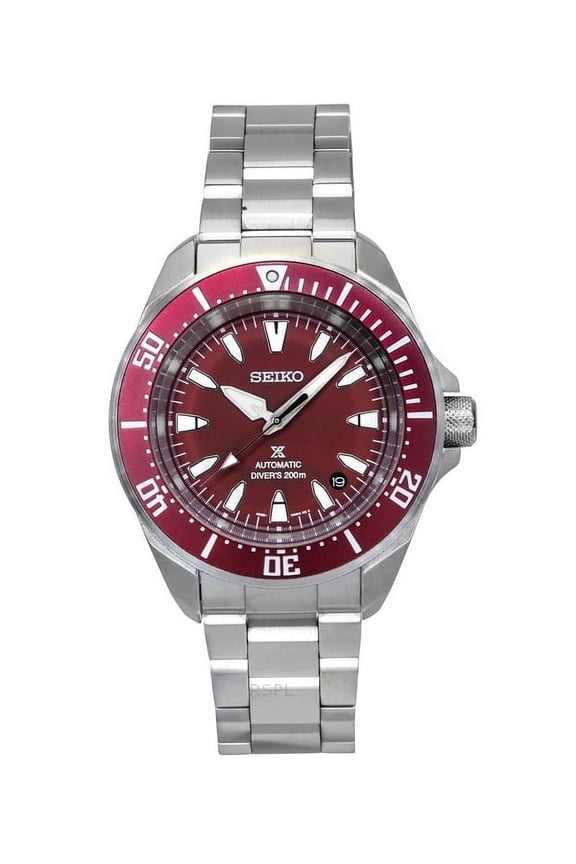 Prospex Sea Samurai Shog-urai Stainless Steel Red Dial Automatic Diver's SRPL11K1 200M Men's Watch