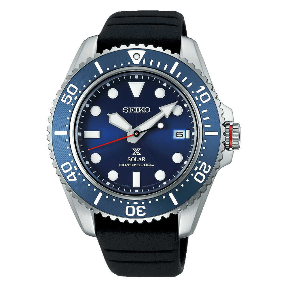 Seiko Prospex Solar Blue Dial Stainless Steel Diver's Watch