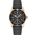thumbnail image 1 of Seiko Prospex Solar Scuba Black Dial Compact Mens Watch Rose Tone Date SNE586, 1 of 3