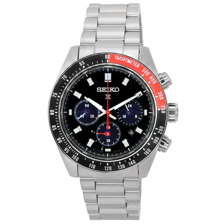 Seiko solar chronograph black hot sale