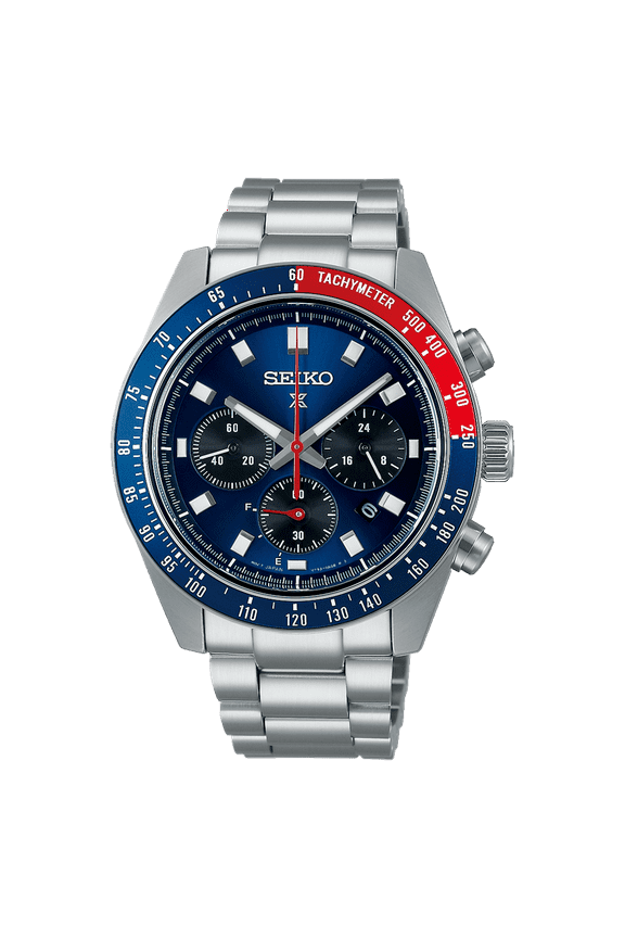 Prospex Speedtimer Solar Chronograph 41.4 mm Blue Dial Men's Watch SSC913