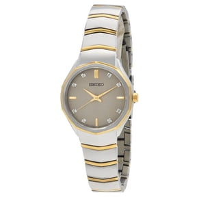 Seiko Quartz Crystal Grey Dial Ladies Watch SUR616P1