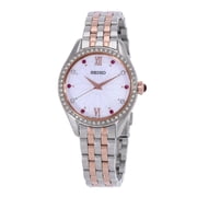 Seiko Essentials Womens Mother of Pearl Dial Quartz Watch SUR542