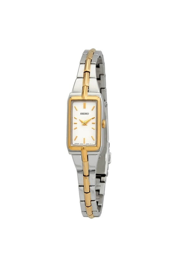 Women's Two Tone Stainless Steel White Dial Quartz Watch SWR044