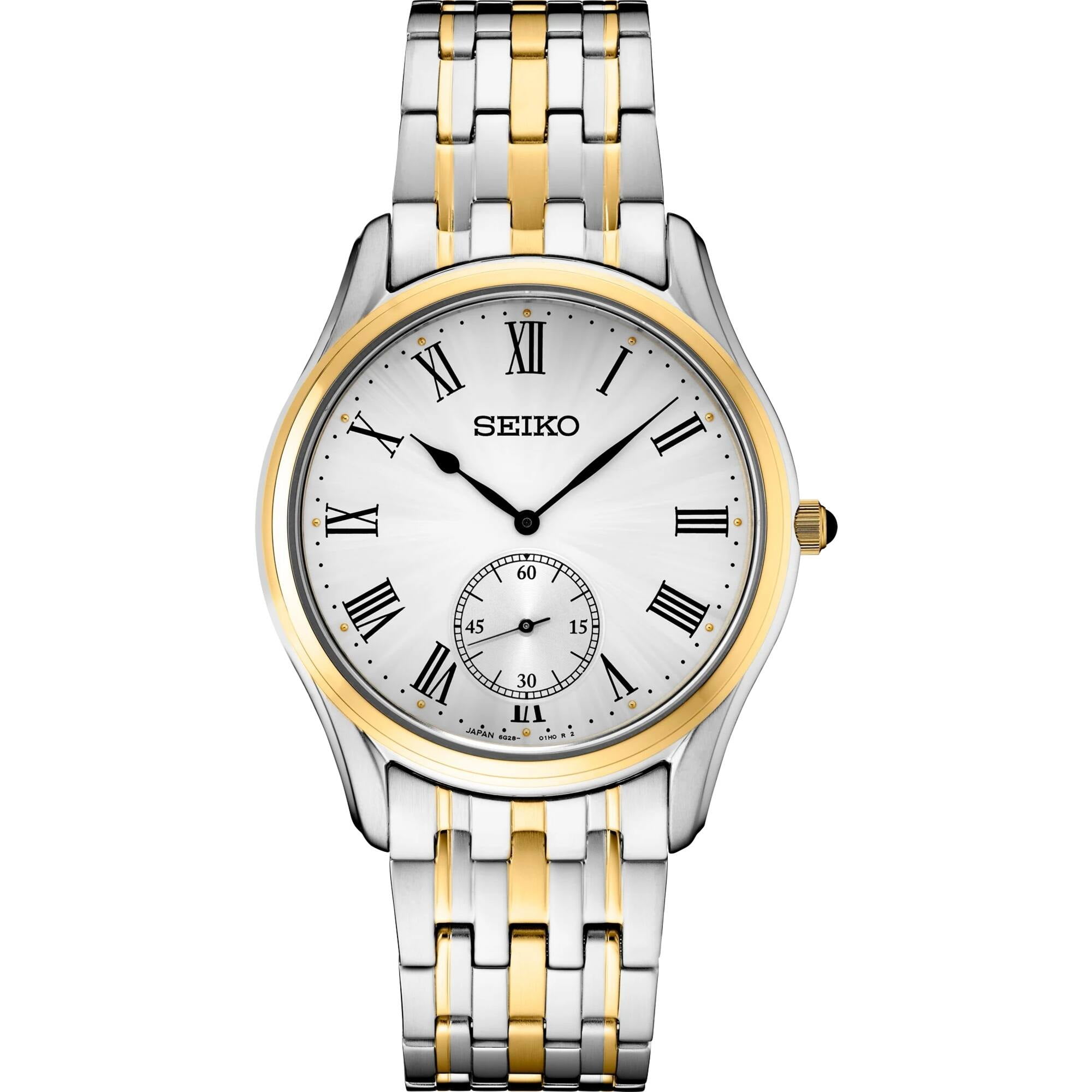 Seiko Quartz White Dial Two-tone Men display picture 1