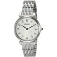 thumbnail image 1 of Seiko SFQ801 Essentials Stainless Steel Silver Patterned Dial Women's Quartz Watch, 1 of 3