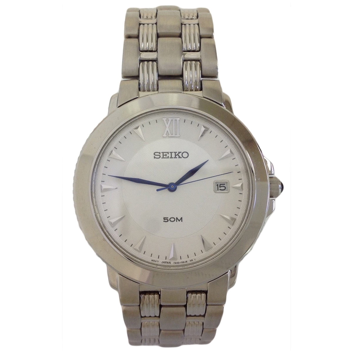 Seiko SKK511 Men s Le Grand Sport White Dial Stainless Steel Bracelet Watch