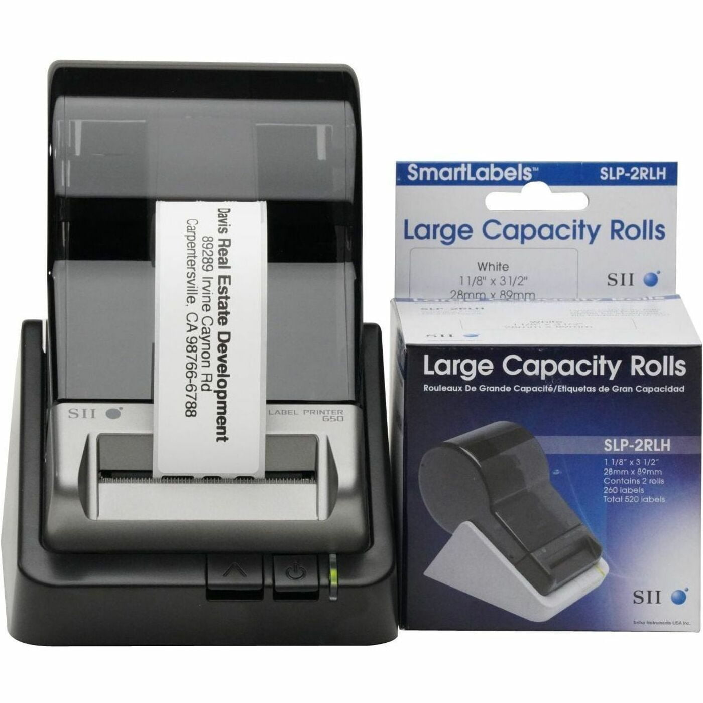 Seiko, SKPSLP2RLH, SmartLabels Large Capacity Address Label Rolls, 1 Each, White