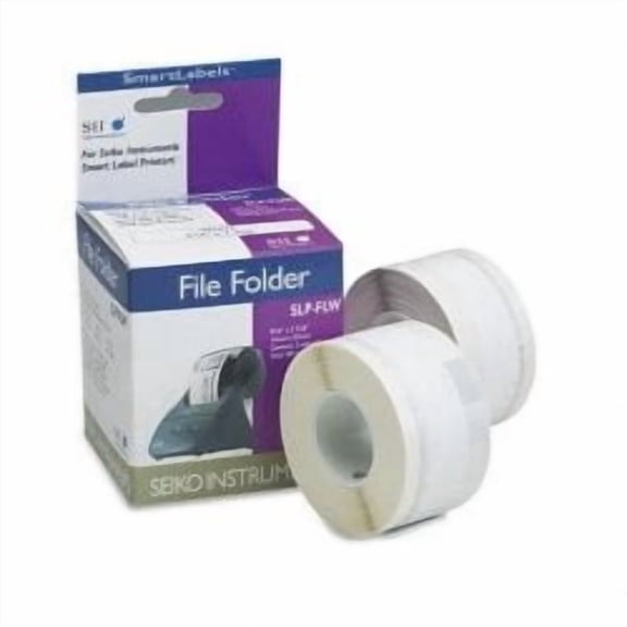 Self-Adhesive File Folder Labels, 9/16 x 3-7/16, White, 260/Box