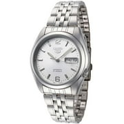 Seiko SNK385K1 Mens Series 5 Silver Tone Dial Automatic Watch