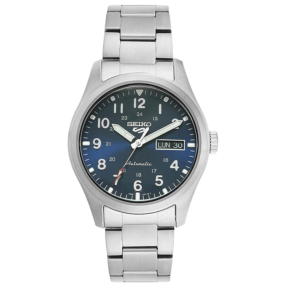 Seiko SRPG29K1 Men\'s 5 Sports Automatic Blue Dial Bracelet Watch