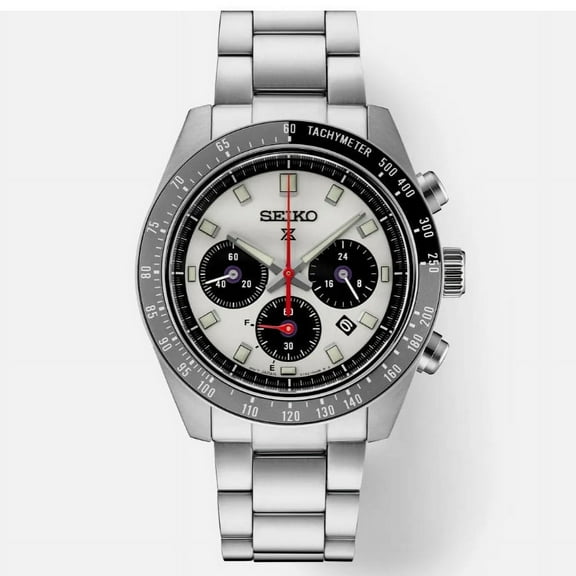 Seiko SSC911 Speedtimer Gray and Black Chronograph Solar Watch