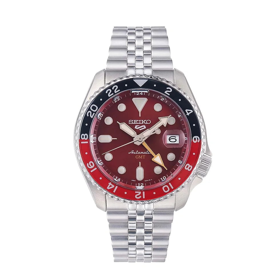 新品未使用　セイコー　セイコー5スポーツ GMT SSK031K1　限定モデル Seiko SSK031K1 5 Sports Auto GMT Red Men's Watch - Walmart.com