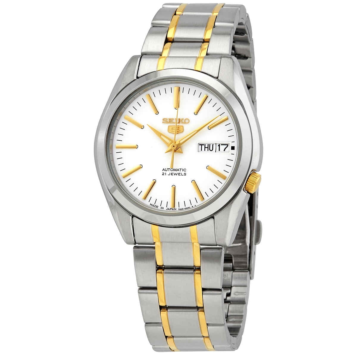 White dial cheap seiko 5