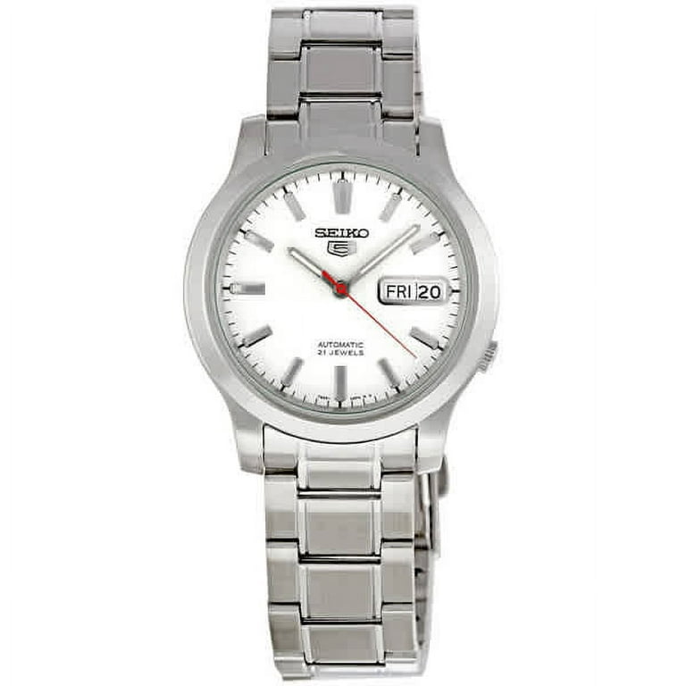 Seiko men's snk789 seiko 5 automatic stainless steel watch with white dial new arrivals