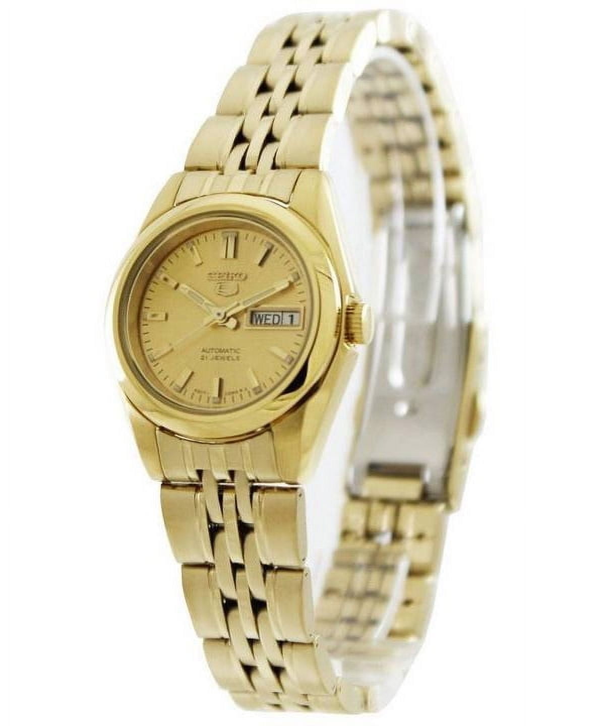 Women's 5 Automatic SYMA38K Gold Gold Tone Stainles-Steel Automatic Dress Watch