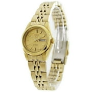 Seiko Womens 5 Automatic SYMA38K Gold Gold Tone Stainles-Steel Automatic Dress Watch