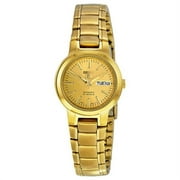 Seiko Womens 24mm Gold-Tone Steel Bracelet & Case Automatic Analog Watch SYME46K1