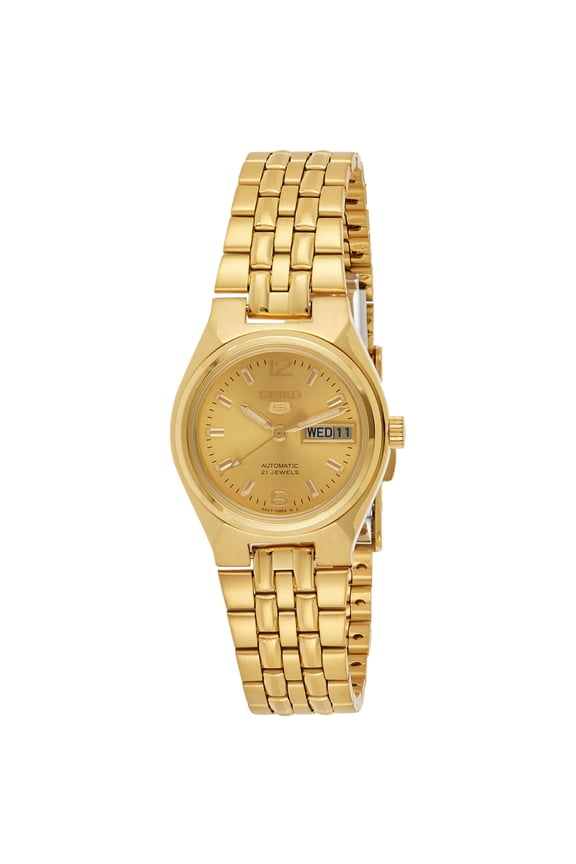 Women's Seiko 5 Gold Dial Watch - SYMK36K1