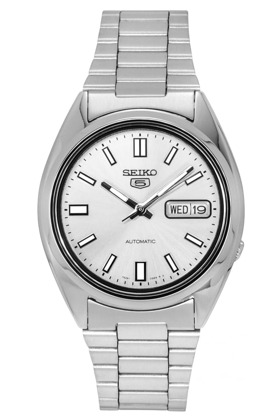 Series 5 Automatic Silver Dial Men's Watch SNXS73K1