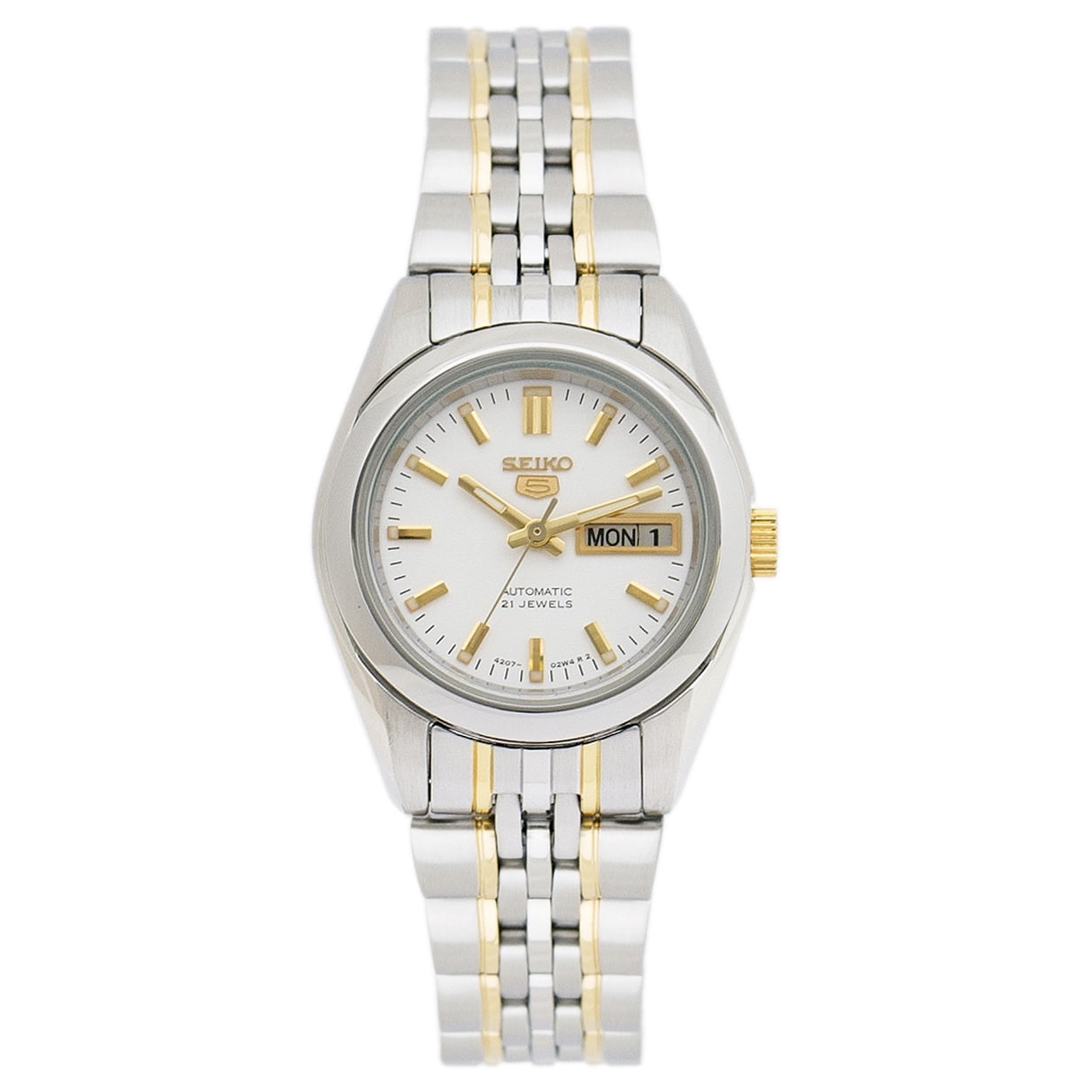SEIKO Women's Series 5 White Dial Watch - SYMA35K1