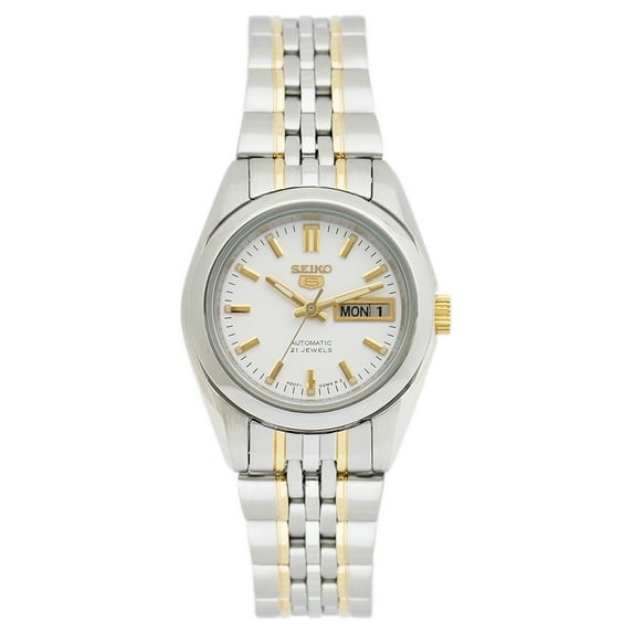 Seiko Women's Series 5 White Dial Watch - SYMA35K1