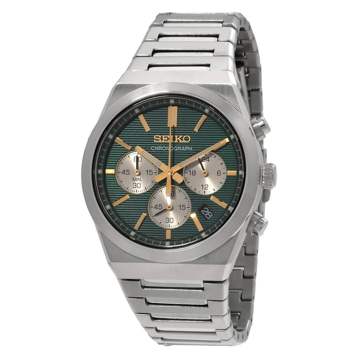 SEIKO Sport Chronograph Quartz Green Dial Men's Watch SSB461P1