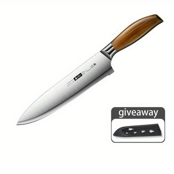 Seiko Stainless Steel Kitchen Knife - Premium Imitation Wood Handle Fruit Knife. Perfect for Home Cooking and Outdoor