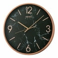 thumbnail image 1 of Seiko Stylish, Round, Noir Marble-Look Quartz Wall Clock, Round, Black, QXA760PLH, 1 of 7