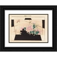 thumbnail image 1 of Seikō Ueno 18x14 Black Ornate Wood Framed Double Matted Museum Art Print Titled - Has Smoked V. 6, Pl.20 (1902-1903), 1 of 5