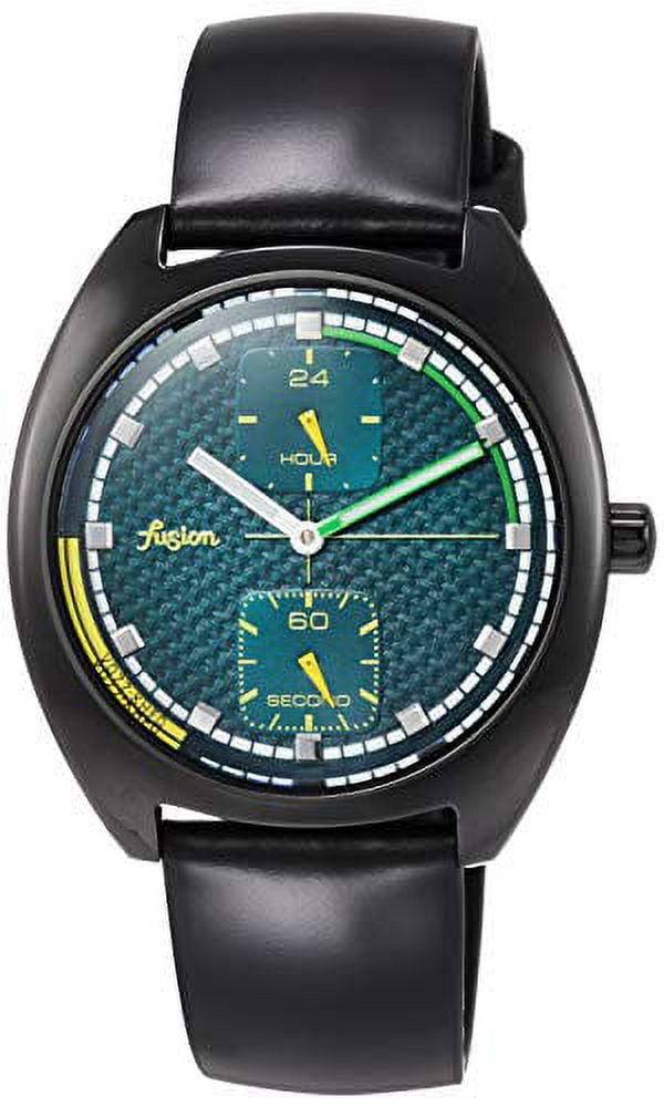 [Seiko Watch] Watch Alba FUSION 90s Retro Future Color Taste Green Dial  Curve Hard Lex Waterproof (10 Gholes) AFSK403 Black