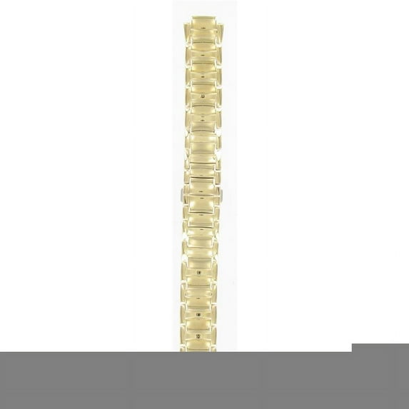 Seiko Watchband 17mm Gold Tone Stainless Steel fits model SUJ756 part#33Q0KB