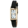 thumbnail image 1 of Seiko Women's 30m Gold Tone White Dial Black Leather Strap Watch SUP044, 1 of 1
