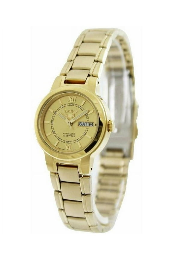 Women's 5 Automatic SYME58K Gold Gold Tone Stainles-Steel Automatic Dress Watch