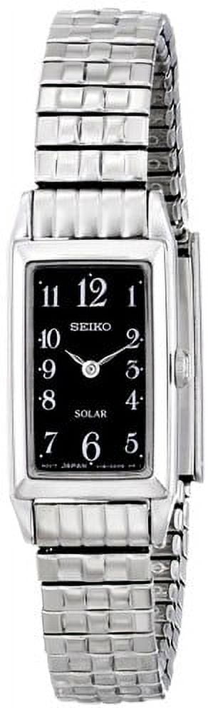 Seiko Women\'s Stainless Steel Watch in Silver with Black Dial s-l400.jpg main image 2