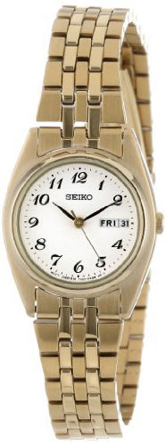 Seiko Women's Functional Analog 30m Gold-Tone Stainless Steel