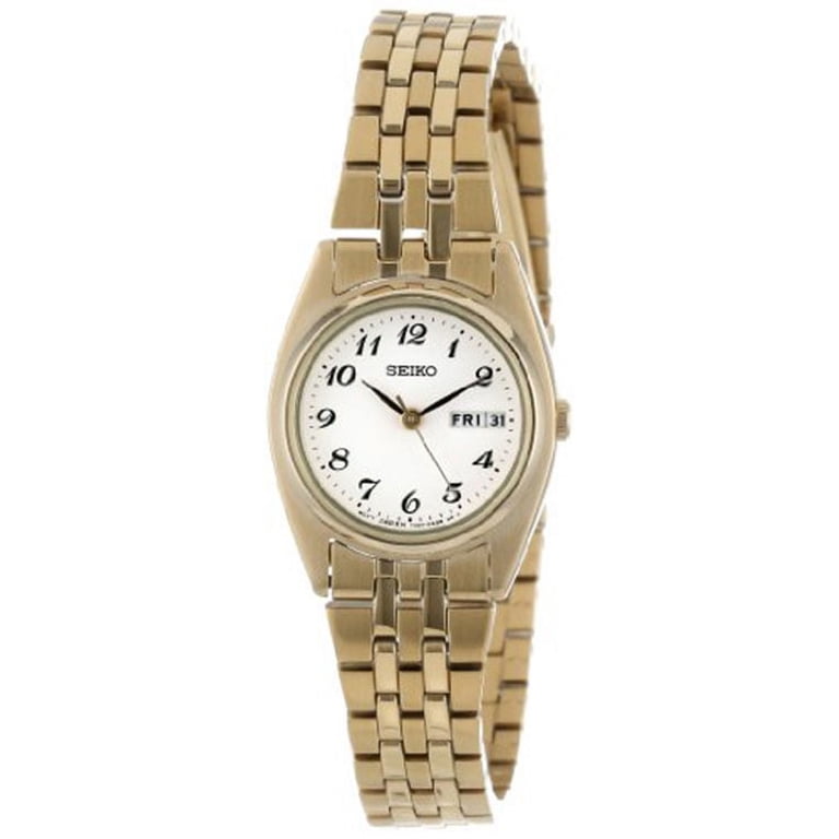 Seiko Women's Functional Analog 30m Gold-Tone Stainless Steel