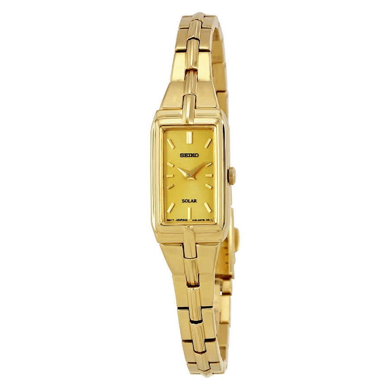 Seiko Women's SUP276 Analog Display Analog Quartz Gold Watch