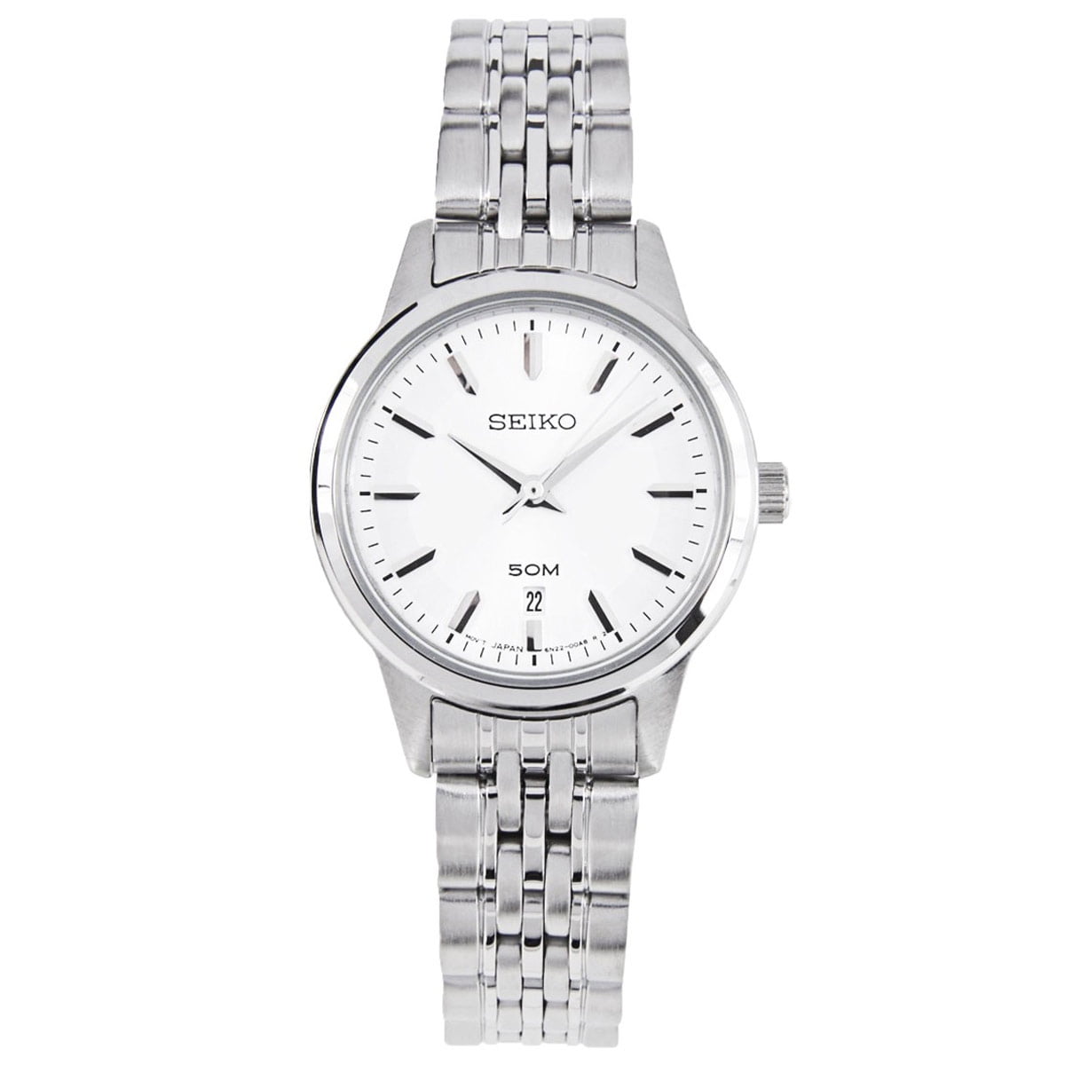 Seiko Montre à Quartz Pour Femme En Acier Inoxydable Avec Bracelet