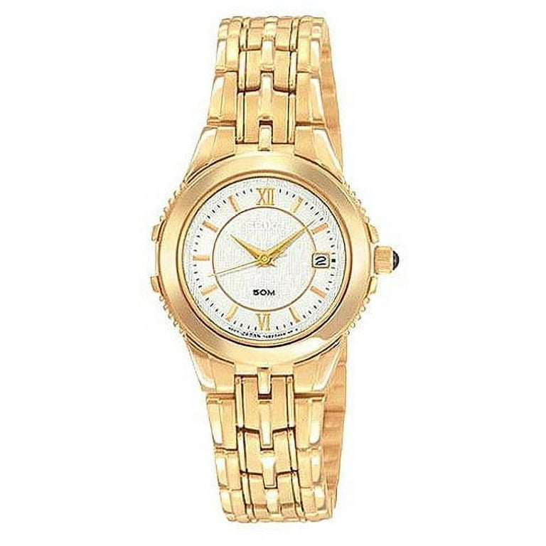 Seiko Women s SXDB20 Le Grand Sport Gold Tone Quartz Watch Walmart