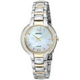 thumbnail image 1 of Seiko Women's Solar Stainless Steel Case and Bracelet Pearl Dial Two-tone Watch - SUP254, 1 of 3