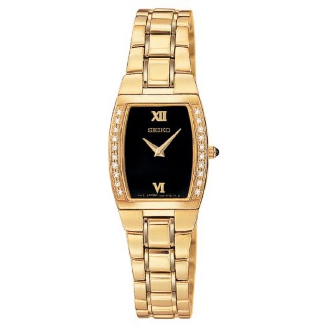 Seiko Women\'s SUJE82 Diamond Gold-Tone Watch Seiko - Diamond Quartz | SRZ552 – TimeScape main image 4