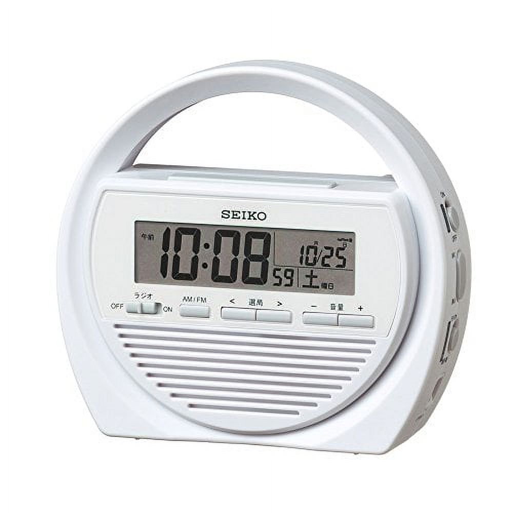 Seiko clock Alarm Clock Disaster prevention clock Radio waves Digital