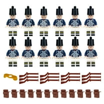 Seilly 12 PCS/Set Soldier Napoleonic Wars Minifigure Building Block Set, Napoleonic Soldier Action Figure Army 1.7 Inch Early 19th Century Army Minifigures, Building Toys for Kids Age 4 