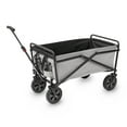 thumbnail image 1 of Seina 150lb Capacity Folding Steel Outdoor Utility Wagon Cart, Gray/Black, 1 of 12