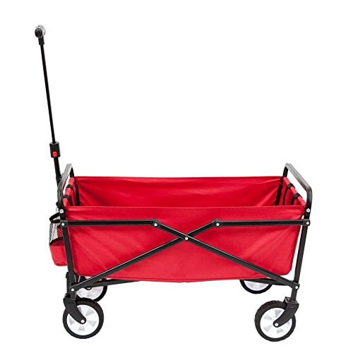 Seina 6-cu ft Poly Folding Cart - Red